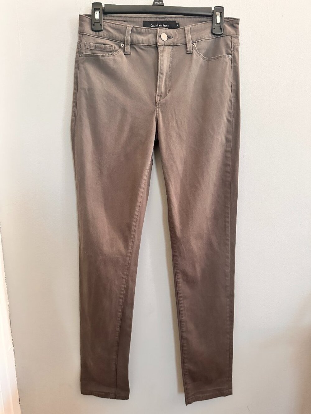 Calvin Klein Jeans Charcoal Gray Straight Leg Pants Size 6